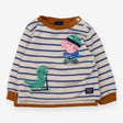 Sweater Cream Stripe George Pig and Dinosaur Scoot