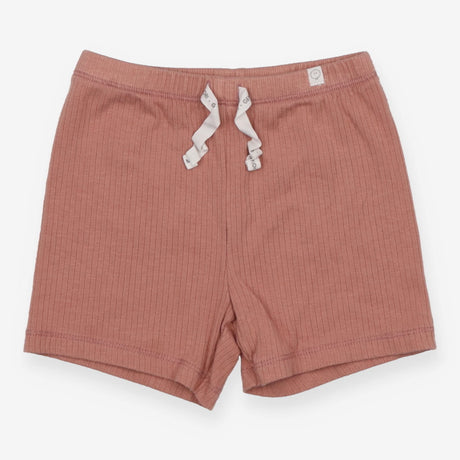 Dusty Pink Ribbed Shorts