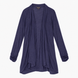 Navy Blue Lightweight Open Front Longline Cardigan
