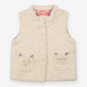 Fur Gilet with cat pockets