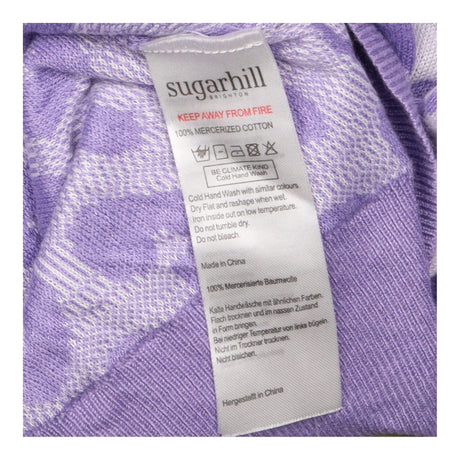 Jumper Animal Spot Print Crew Neck Cotton Lilac
