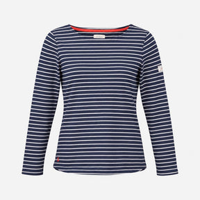 Top Harbour Long Sleeve Stripe Joules Navy White