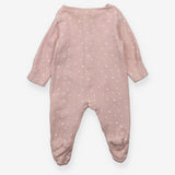 Pink white star Sleepsuit