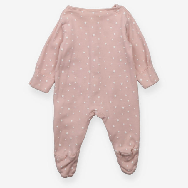 Pink white star Sleepsuit