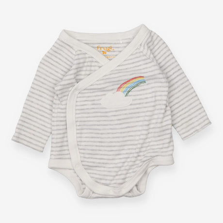 Grey Striped Rainbow Bodysuit