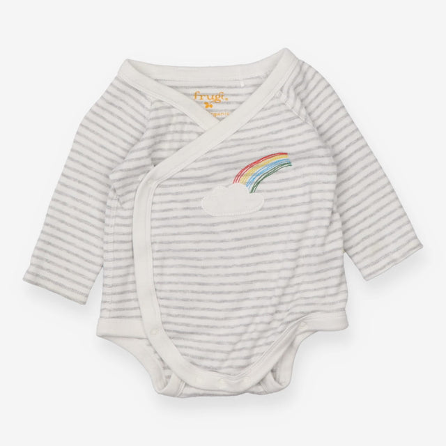Grey Striped Rainbow Bodysuit