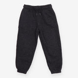 Fleece Cuffed Jogger Charcoal with White Bits