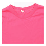 T-Shirt Bright Pink Crew Neck Short Sleeve Relaxed