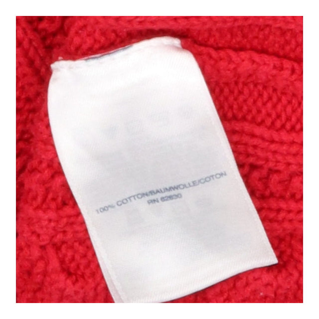 Lands End Red Cable Knit jumper