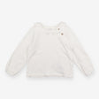 t-shirt white long sleeve frill collar buttons