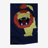 Zip Hoody Navy with Lion ROAR