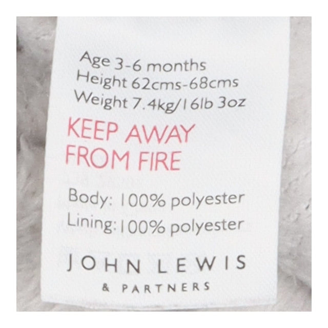 Grey fleece onesie with stars