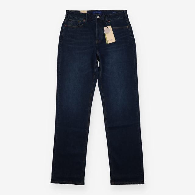 Jeans Blue Straight Leg High Rise Let It Rain