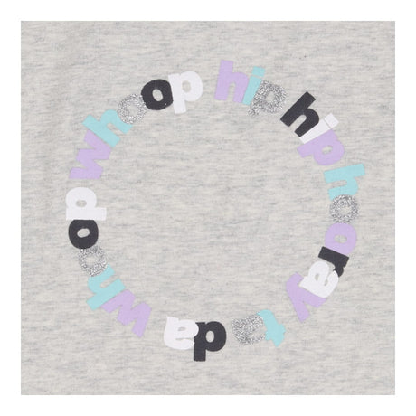 Grey t-shirt and lilac leggings Hip Hip Hooray