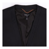 Maternity Blazer Black Longline Tie Back Collarles