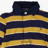 Rugby Shirt Yellow and Navy Striped