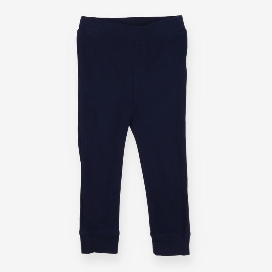 Navy ribbed leggings