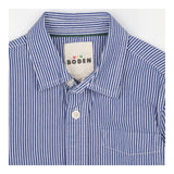 Blue and white pinstripe shirt