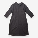 Maternity Dress Grey Cowl Neck Pleated Jersey