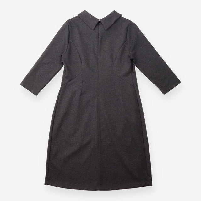 Maternity Dress Grey Cowl Neck Pleated Jersey