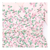 Midi Dress Blush Pink Floral Belted Petite