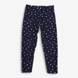 Leggings Navy with Hearts