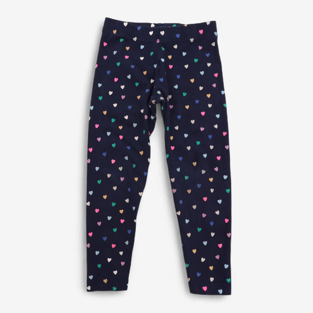 Leggings Navy with Hearts