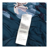 White Stuff Teal Blue Floral Print Jersey A-Line S