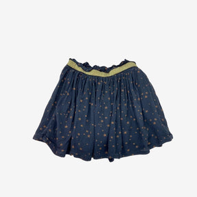 Black Skirt with Stars and Gold Waistband