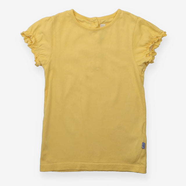 T-shirt Frill Sleeves Yellow