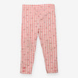 Leggings pink check cherry