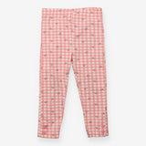 Leggings pink check cherry