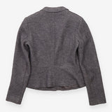 Blazer Grey Wool Tailored Smart
