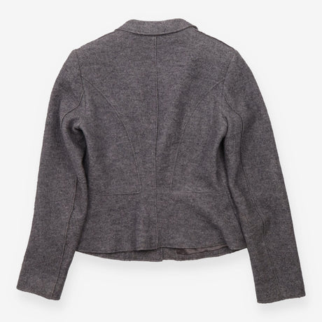Blazer Grey Wool Tailored Smart