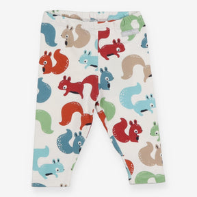 Leggings White Multicoloured Squirrels