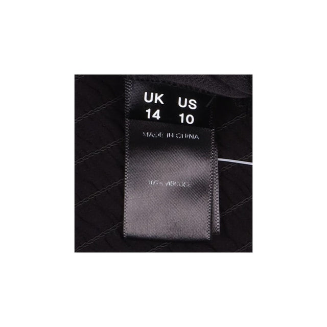 Blouse Black Button Front Shirred Waist Long Sleev