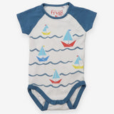 White Sailing Boats Bodysuit 