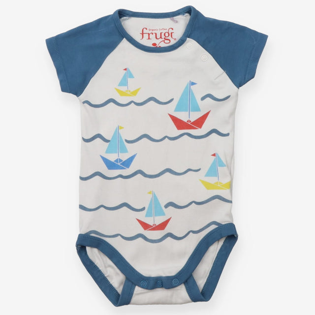 White Sailing Boats Bodysuit 