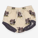 shorts cream with rhinos - Material Difference