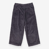 Grey wide leg cord trousers