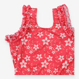 Pink floral happy nappy swimsuit