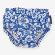 Blue hibiscus swim nappy