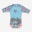 Happy Nappy Swimsuit Blue Underwater Treasure