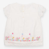 White Tunic with Mice and Butterflies