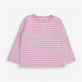 Tee LS Pink Striped