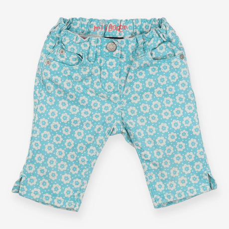 Cropped trousers blue white floral