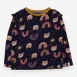 Navy Bears and Rainbows Long Sleeve 