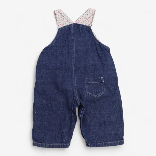 Dungarees Denim with Floral Pockets