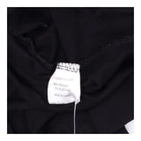 Black Jersey  Wrapover Midi Dress Long Sleeve 