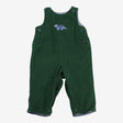 Cord Dungarees Green triceratops pocket